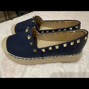 Navy blue espadrilles